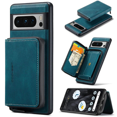 Luxury Magnetic Leather Case with Detachable Wallet for Google Pixel 8 Series - The Pixel Store
