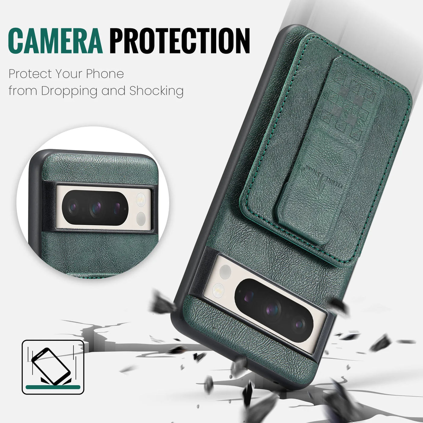 Premium Google Pixel 8A Leather Wallet Case - The Pixel Store