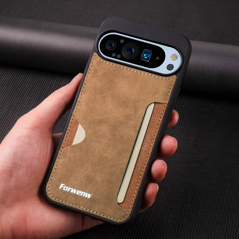 Card Slot Leather Case for Google Pixel 10 / 9