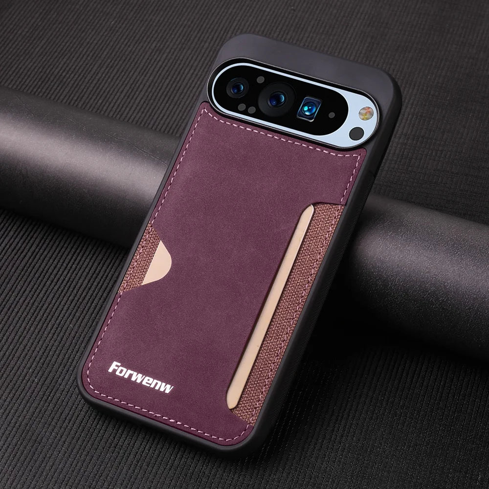 Card Slot Leather Case for Google Pixel 10 / 9