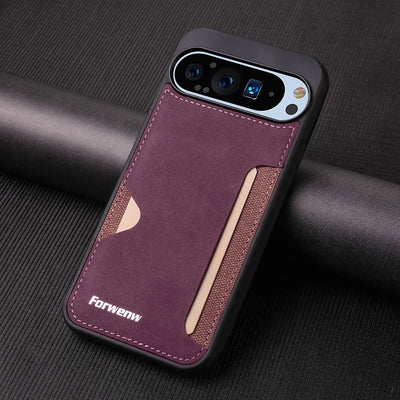 Card Slot Leather Case for Google Pixel 10 / 9