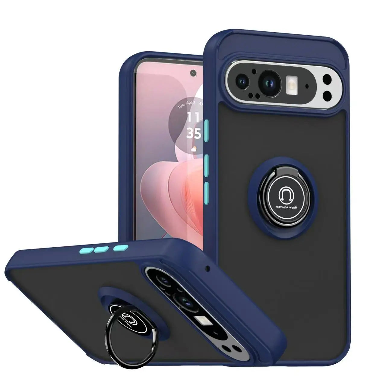 ugged Ring Case with Kickstand for Google Pixel 10 / 9 / 8 / 7