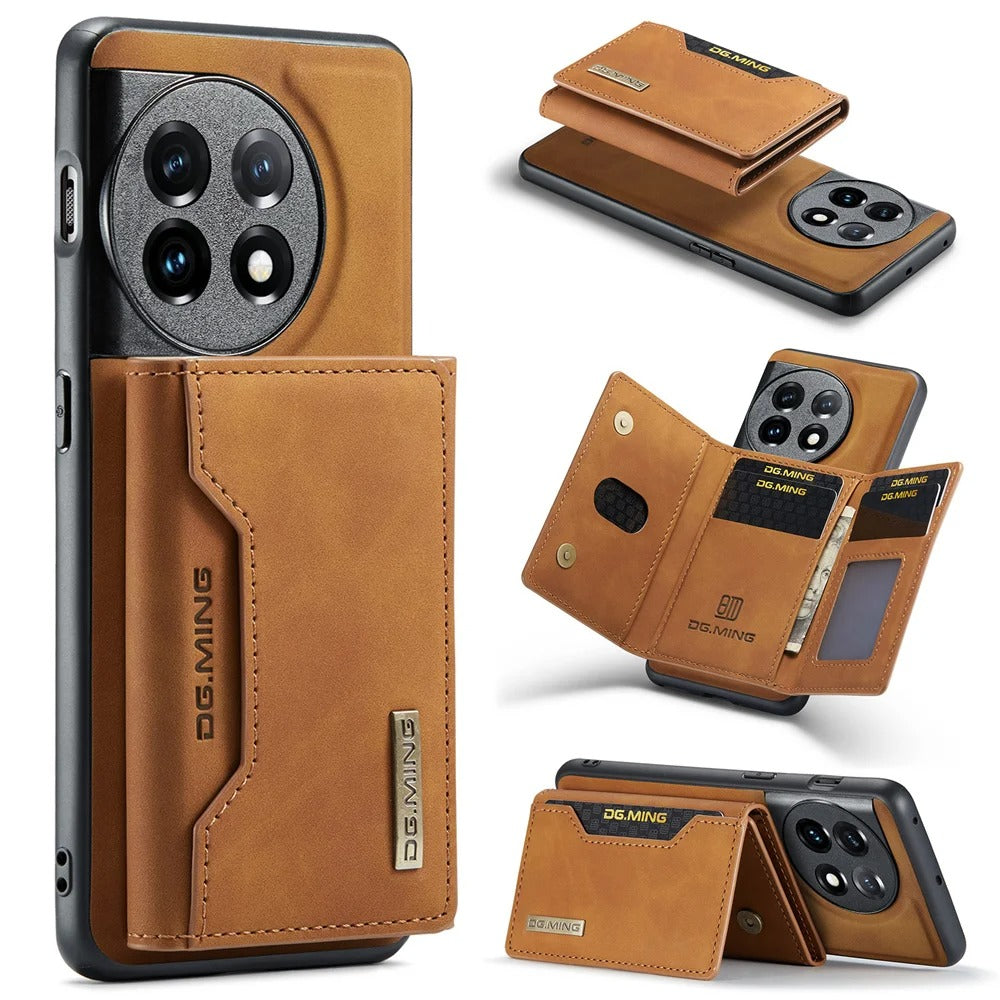 2-in-1 Magnetic Leather Wallet Case for OnePlus Series