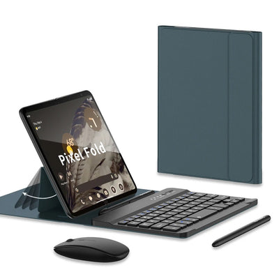 Leather Magnetic Case with Wireless Keyboard For Google Pixel Fold - The Pixel Store